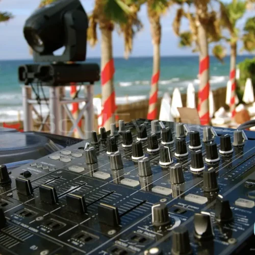 DJ on the beach